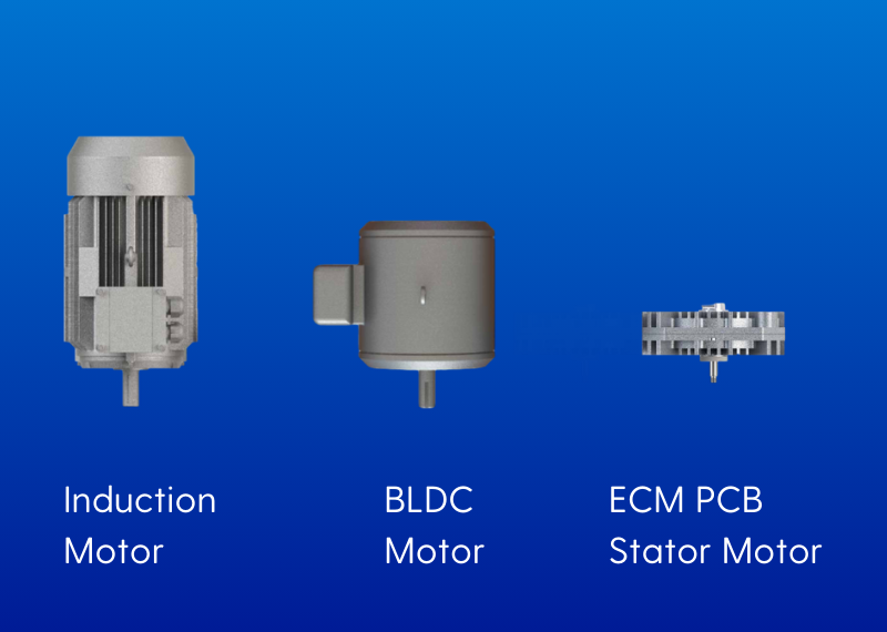PCB Stator Advantages - ECM smaller motor packages