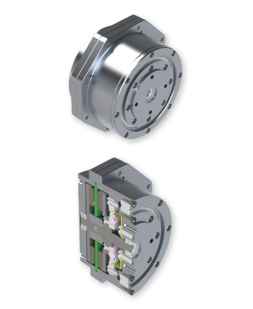 ECM’s integrated 40W motor solution for an adult elbow joint orthosis. 