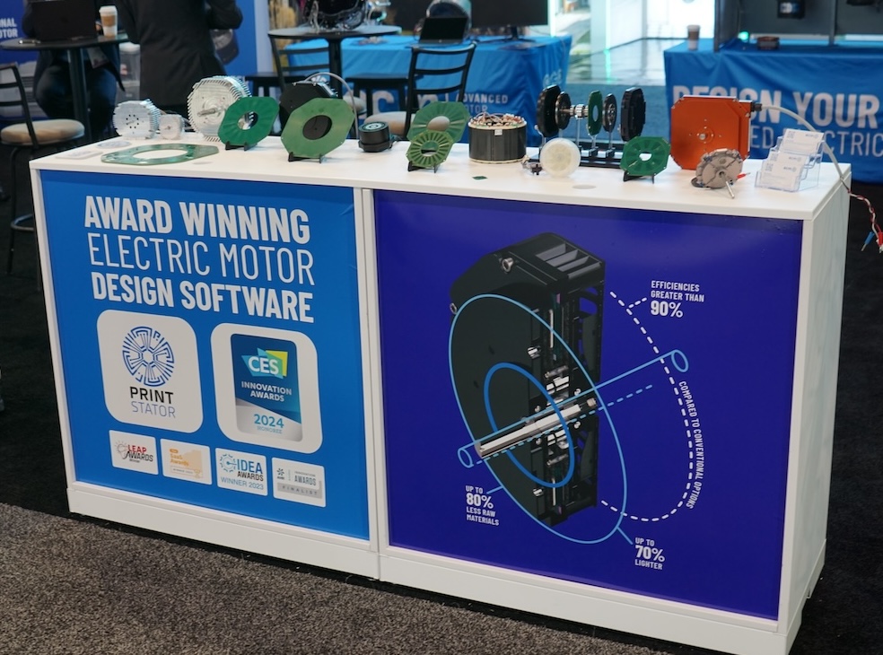 ECM PCB Stator's and Motors on display at CES 2024 
